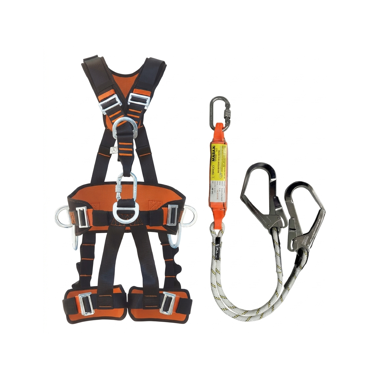 KP 45 Safety Harness and KA 341 Double-Leg Lanyard Set